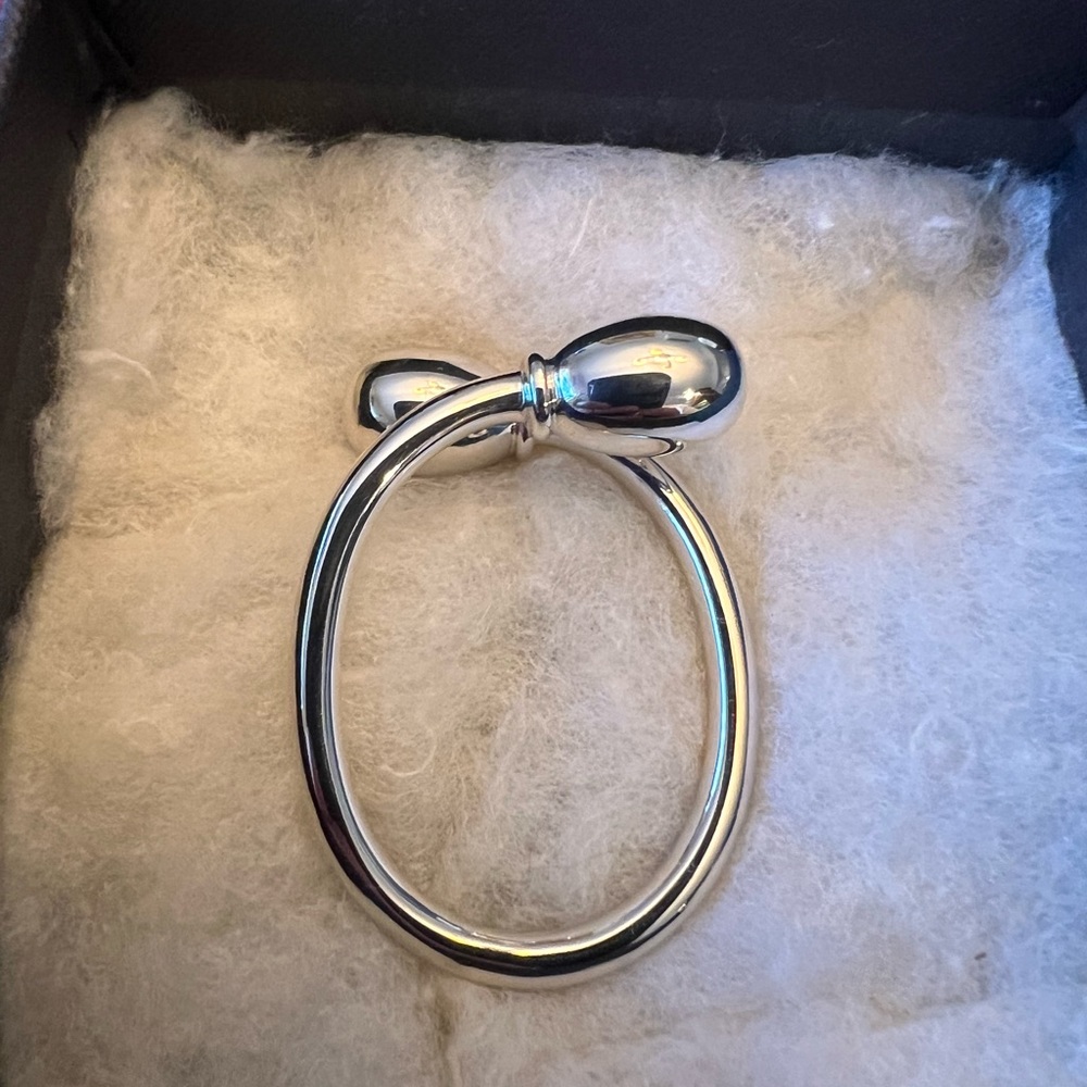 “Thistle & Bee” .925 Sterling Silver Key Ring. Unique Loop Design! - Picture 2 of 6